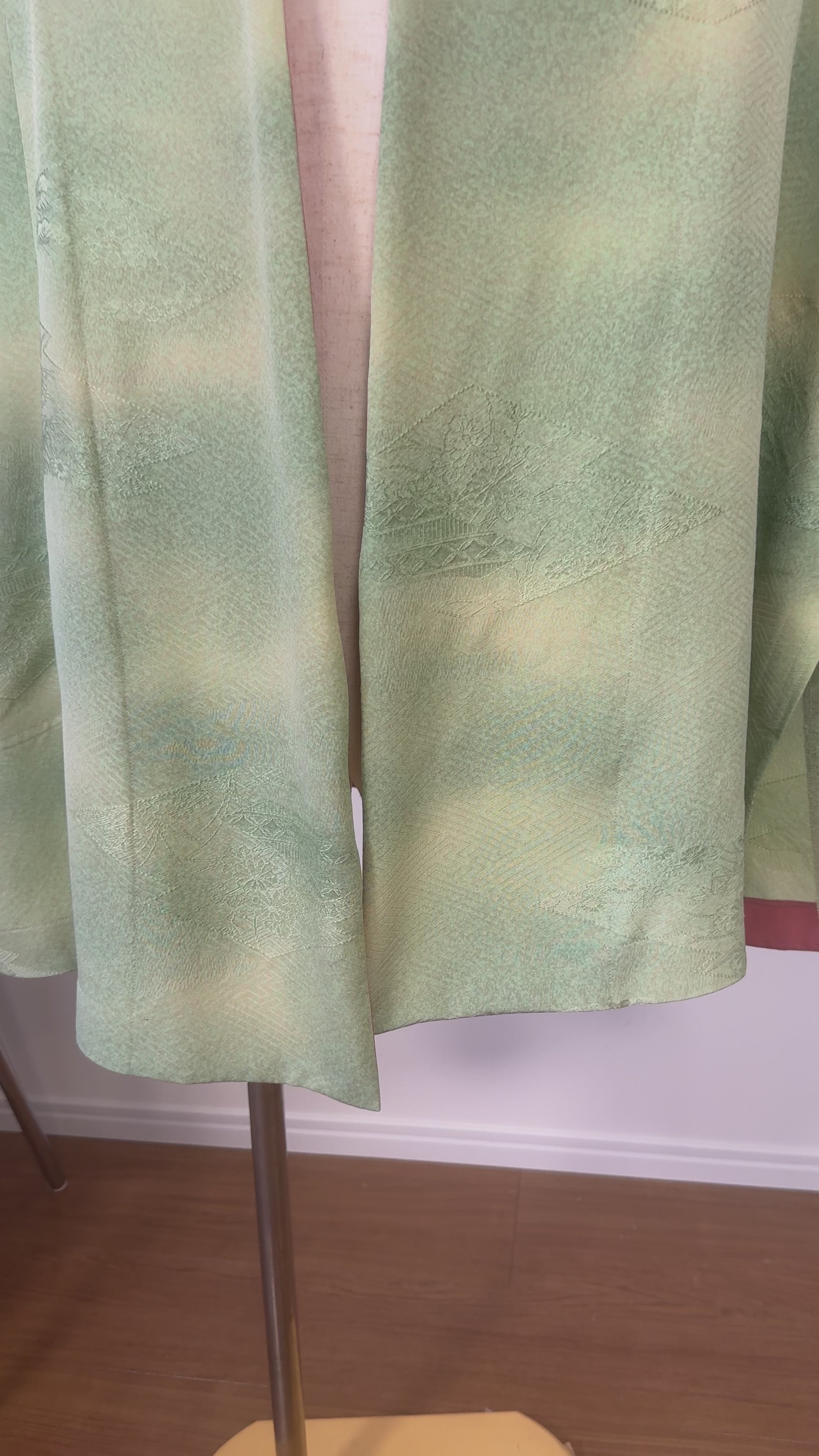 Handmade Kimono Vest – Upcycled from Japanese Vintage Silk Kimono with Subtle Patterns