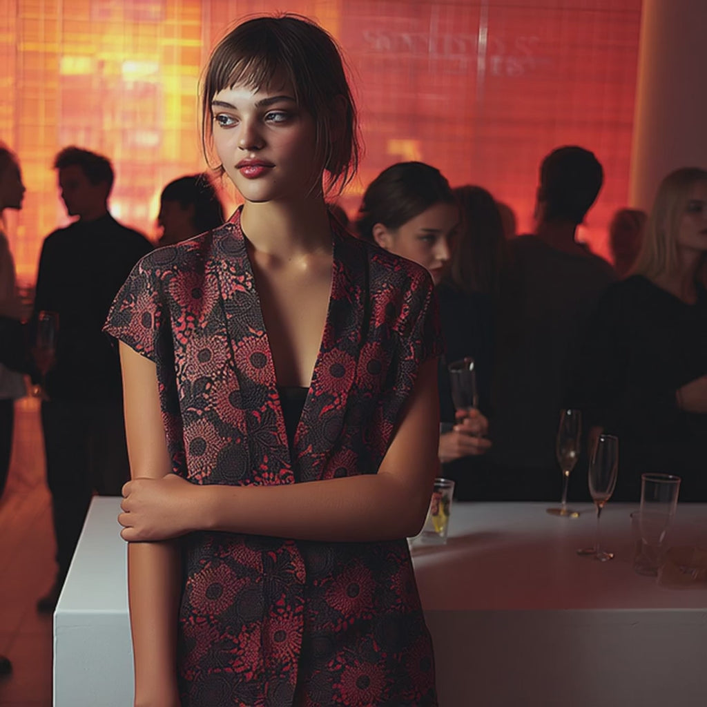 Handmade Luxury Kimono Vest – Upcycled from Japanese Vintage Kimono Fabric